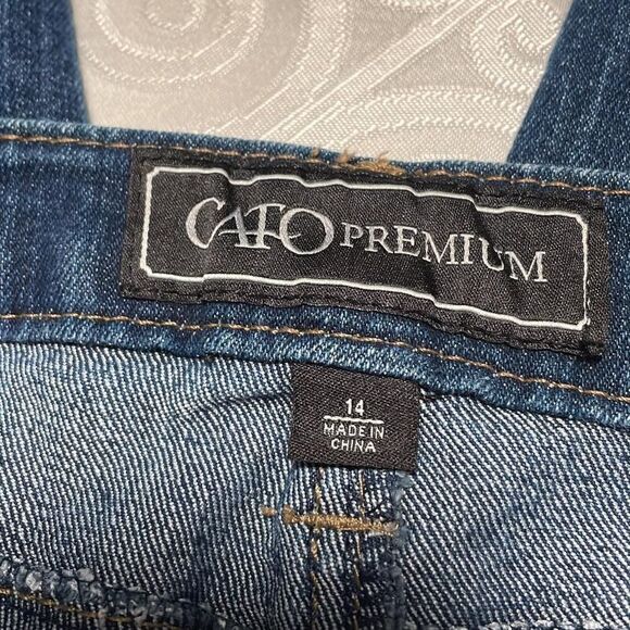 Cato cropped five pocket blue jeans size 14 - Picture 8 of 8